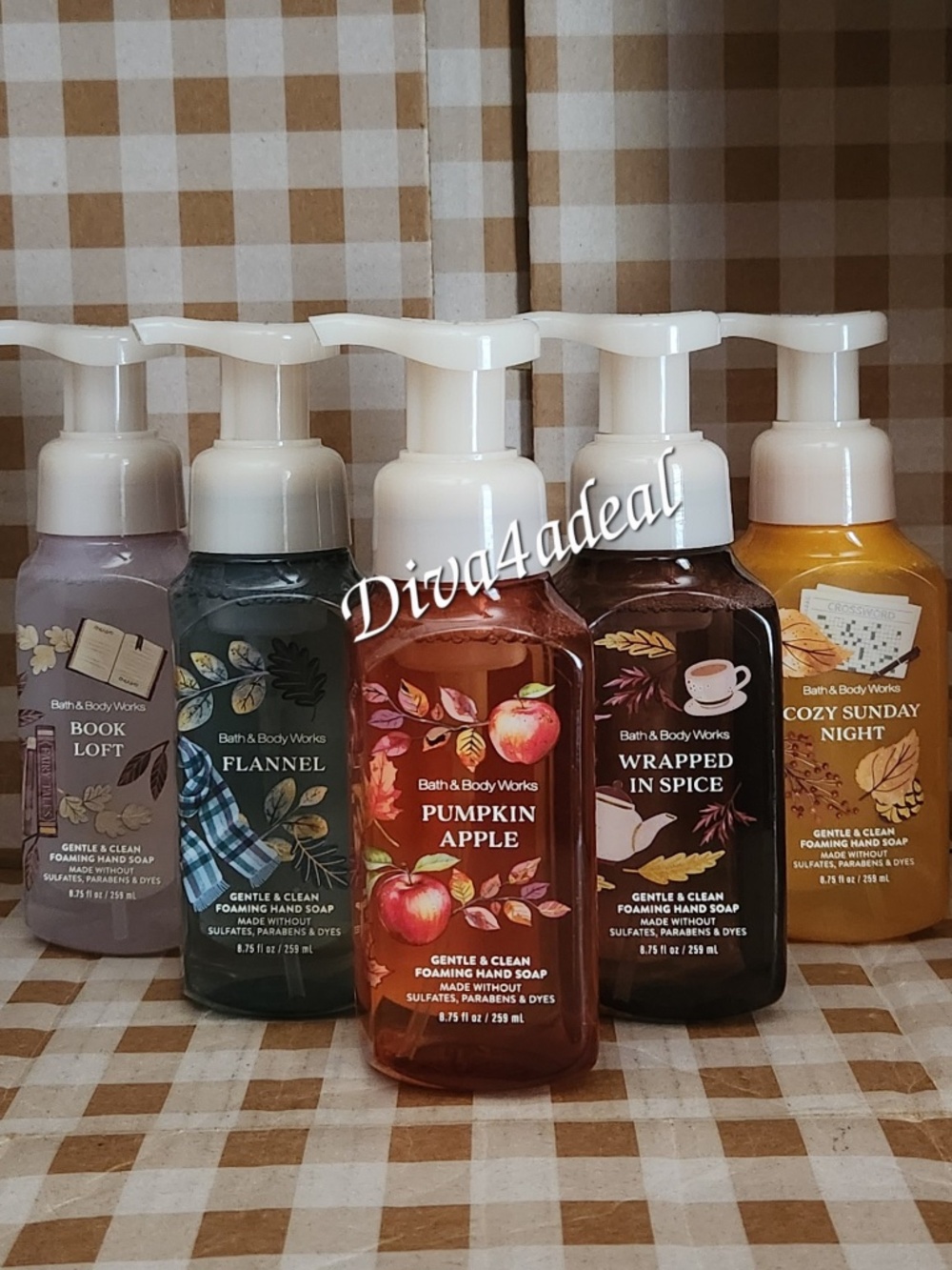 5X Bath & Body Works Fall Edition 8.75 FL OZ Foam Hand Soap Bundle